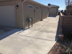 New Concrete Driveway To Backyard