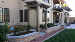 Backyard Landscape and Trellis Addition