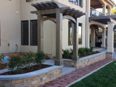 Backyard Landscape and Trellis Addition