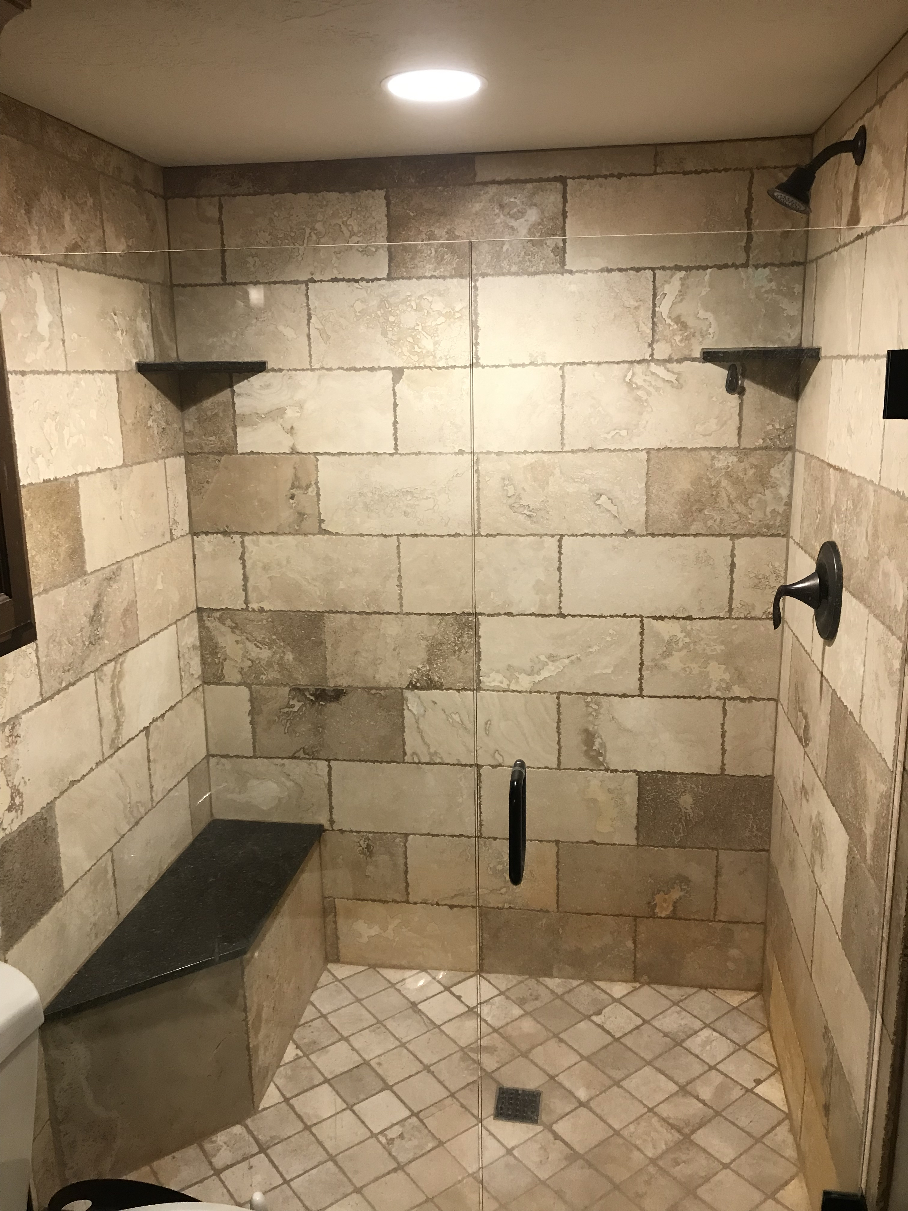 Beautiful Tiled Shower - Bathrooms