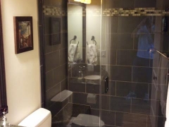 Tub conversion to glass shower