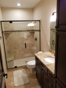 Bathroom with Mosaic Accent Shower