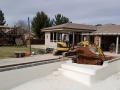 Tractor Excavating Pool - Construction