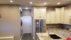 White Cabinet, Pearly Countertops - Kitchen