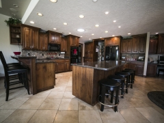 Comfy, Warm Kitchen with Many Canned Lights